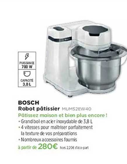 Robot pâtissier MUMS2EW40