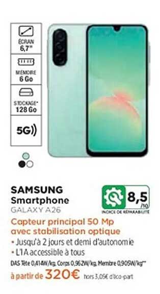 SAMSUNG Smartphone GALAXY A26