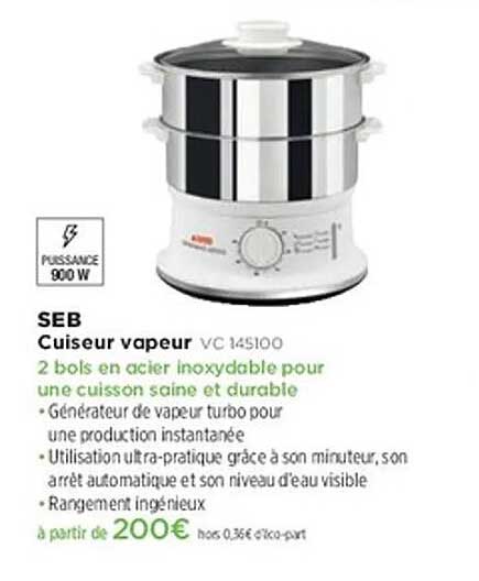 SEB Cuiseur vapeur VC 145100
