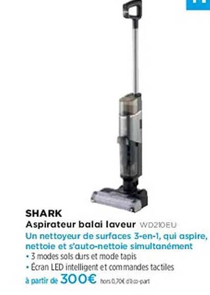 SHARK Aspérateur balai laveur WD210EU
