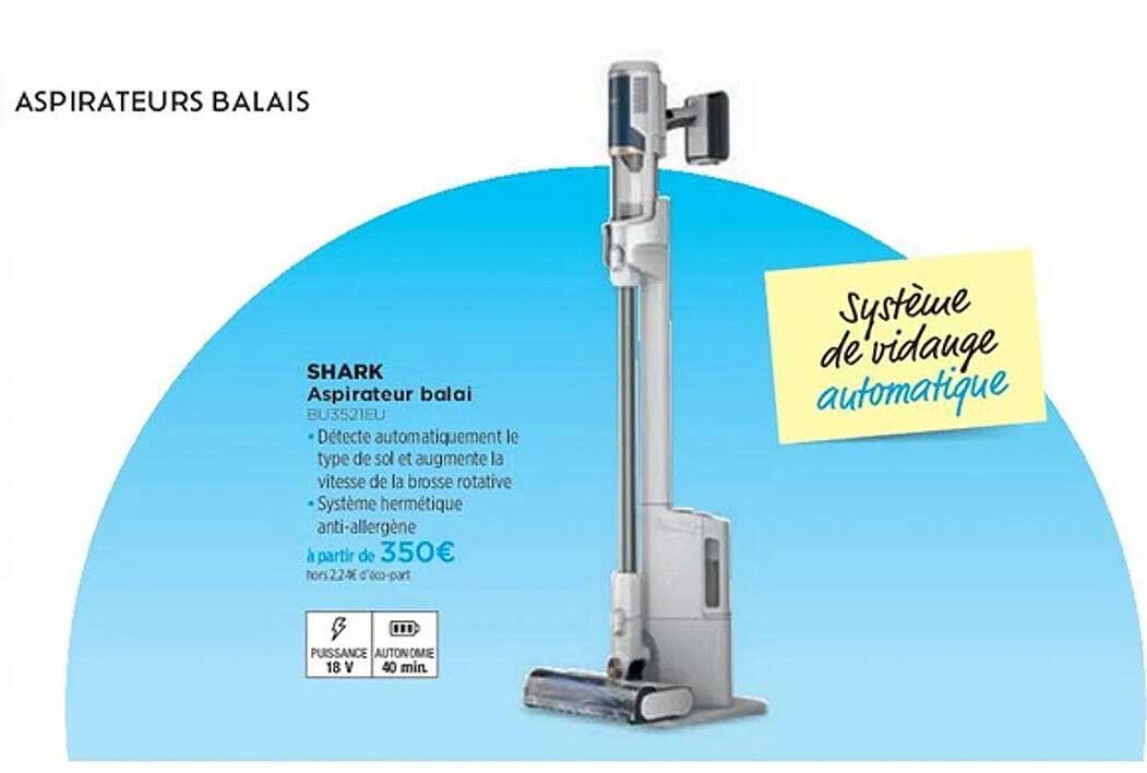 SHARK Aspirateur balai BUS3521EU