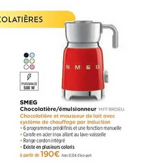 SMEG Chocolatière/émulsionneur MFF11RDEU