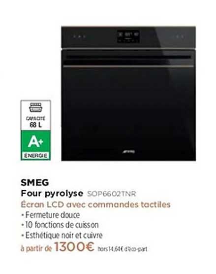 SMEG Four pyrolyse SOP6602TNR