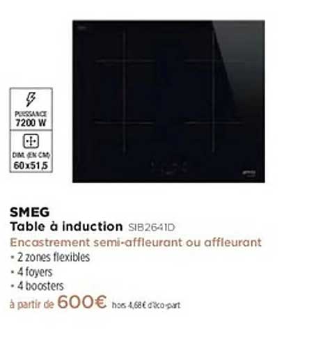 SMEG Table à induction SIB2641D