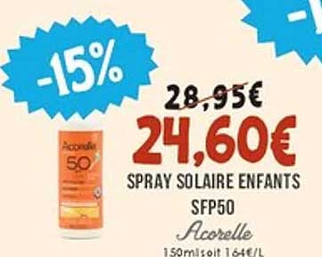 SPRAY SOLAIRE ENFANTS SFP50