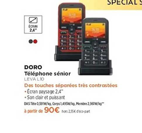 Téléphone senior Doro LEVA L10