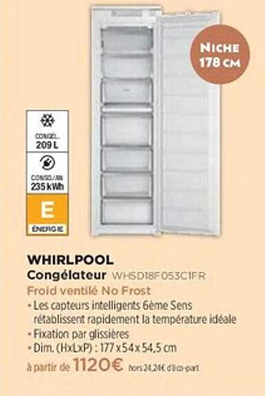WHIRLPOOL Congélateur WHSD18F053CIFR