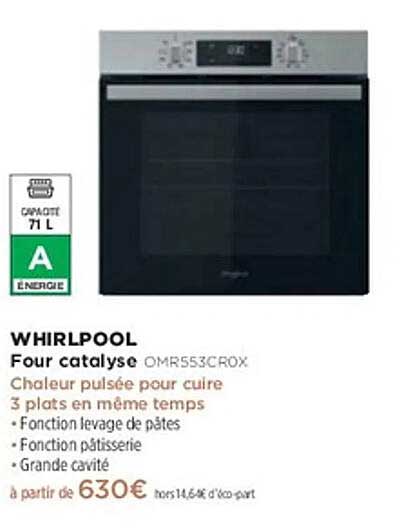 WHIRLPOOL Four catalyse OMR553CROX