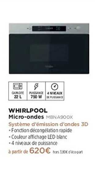 WHIRLPOOL Micro-ondes MBN490X