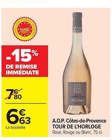 -15% DE REMISE IMMÉDIATE