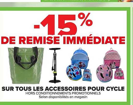 -15% DE REMISE IMMÉDIATE
