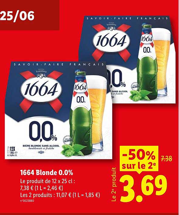 1664 Blonde 0.0%