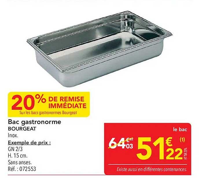 20% DE REMISE IMMÉDIATE