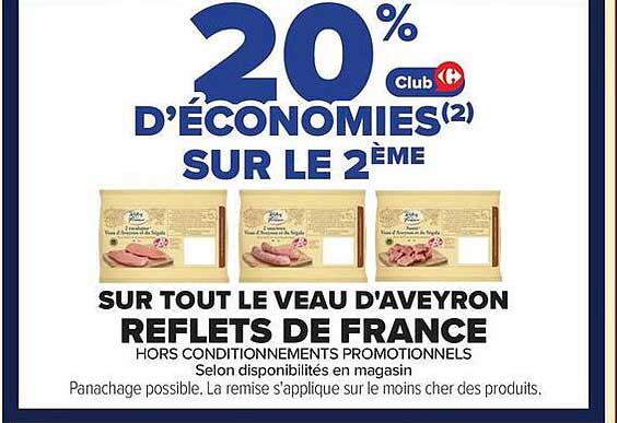 20% D'ÉCONOMIES(2) SUR LE 2ÈME