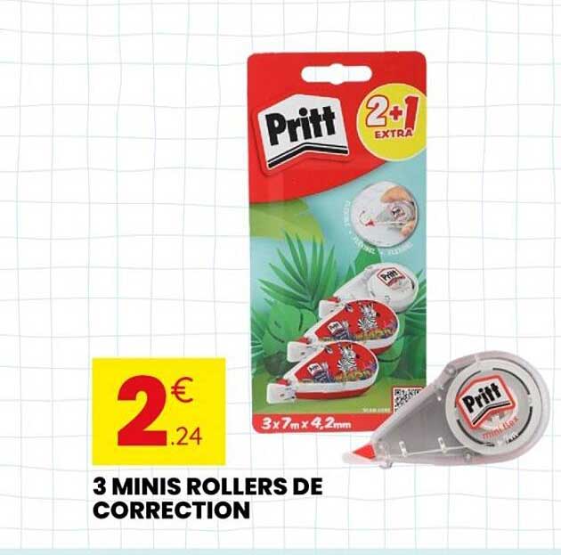3 MINIS ROLLERS DE CORRECTION