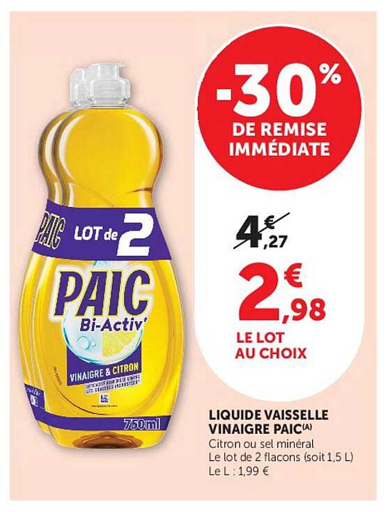 -30% DE REMISE IMMÉDIATE