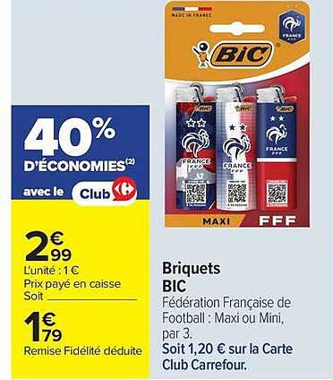 40% D'ÉCONOMIES(2) avec le Club