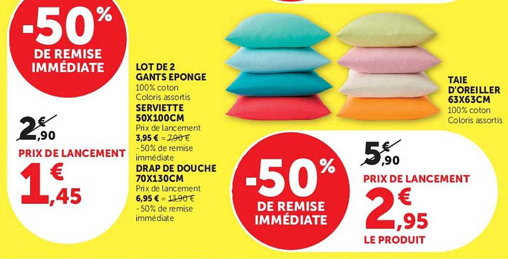 -50% DE REMISE IMMÉDIATE