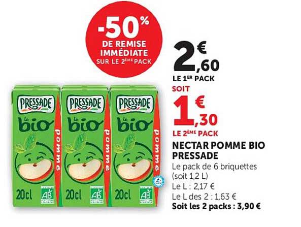 -50% DE REMISE IMMÉDIATE SUR LE 2ÈME PACK