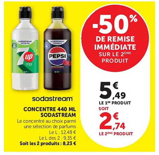 -50% DE REMISE IMMÉDIATE SUR LE 2ÈME PRODUIT
