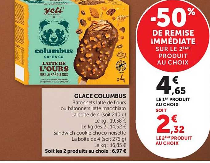 -50% DE REMISE IMMÉDIATE SUR LE 2ÈME PRODUIT AU CHOIX