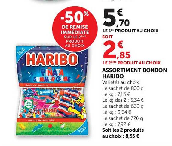 -50% DE REMISE IMMÉDIATE SUR LE 2ÈME PRODUIT AU CHOIX