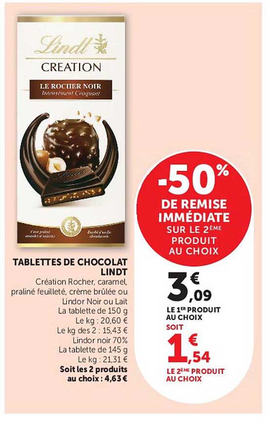 -50% DE REMISE IMMÉDIATE SUR LE 2ÈME PRODUIT AU CHOIX