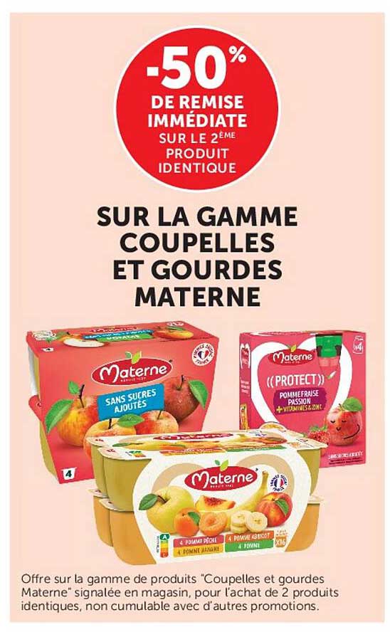 -50% DE REMISE IMMÉDIATE SUR LE 2ÈME PRODUIT IDENTIQUE