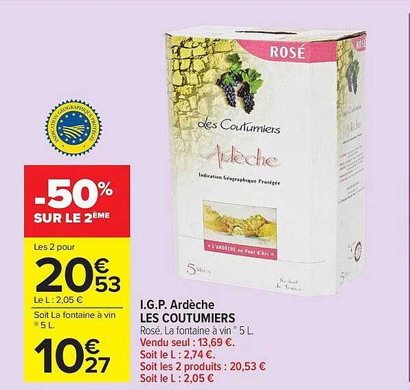 -50% SUR LE 2ÈME