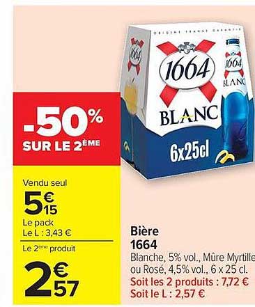-50% SUR LE 2ÈME
