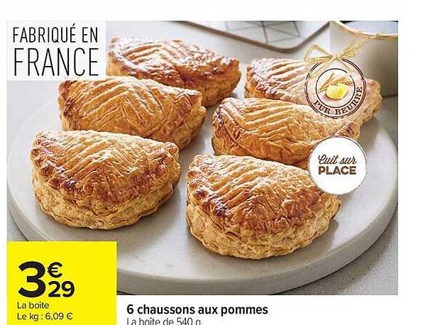 6 chaussons aux pommes
