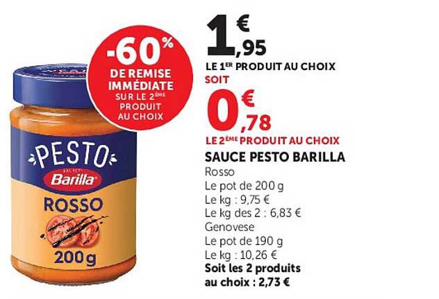 -60% DE REMISE IMMÉDIATE SUR LE 2È PRODUIT AU CHOIX