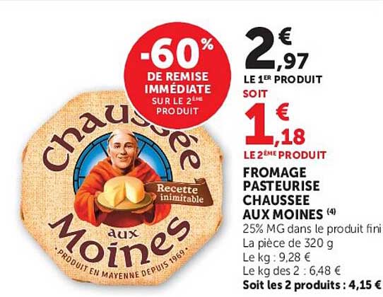 -60% DE REMISE IMMÉDIATE SUR LE 2ÈME PRODUIT