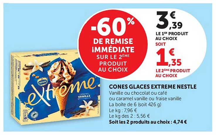 -60% DE REMISE IMMÉDIATE SUR LE 2ÈME PRODUIT AU CHOIX