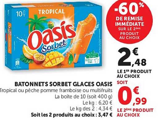 -60% DE REMISE IMMÉDIATE SUR LE 2ÈME PRODUIT AU CHOIX