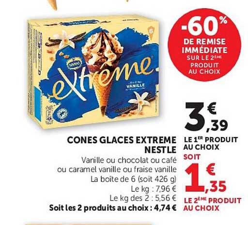 -60% DE REMISE IMMEDIATE SUR LE 2EME PRODUIT AU CHOIX