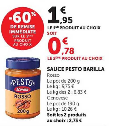 -60% DE REMISE IMMÉDIATE SUR LE 2ÈME PRODUIT AU CHOIX