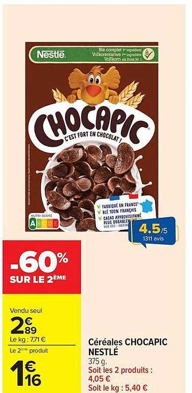 -60% SUR LE 2ème