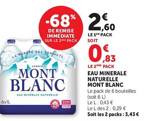 -68% DE REMISE IMMÉDIATE SUR LE 2ÈME PACK
