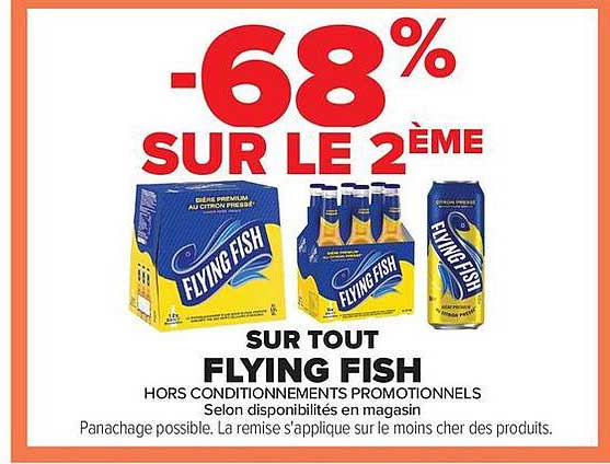 -68% SUR LE 2ÈME SUR TOUT FLYING FISH