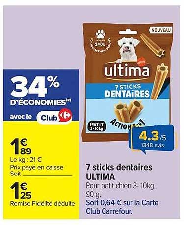 7 sticks dentaires ULTIMA