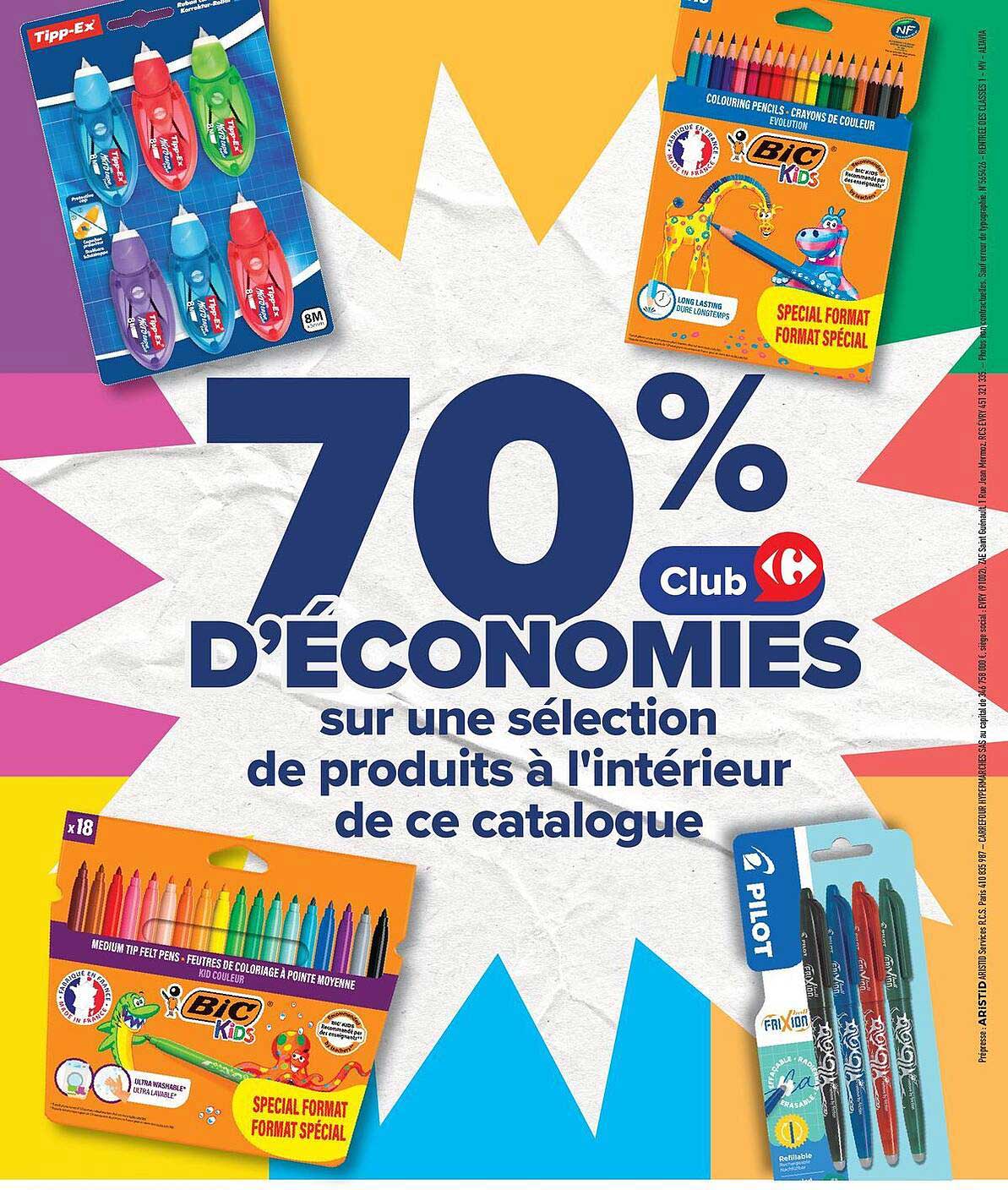 70% d’économies sur une sélection de produits à l’intérieur de ce catalogue