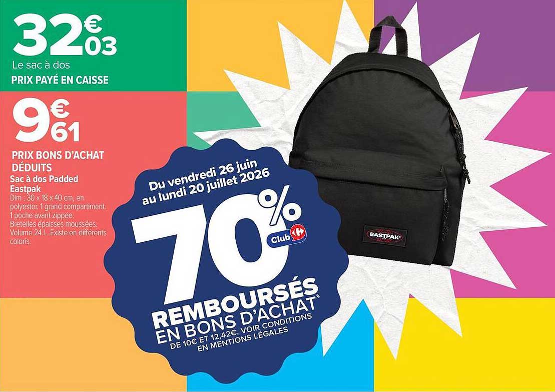 70% REMBOURSÉS EN BONS D'ACHAT