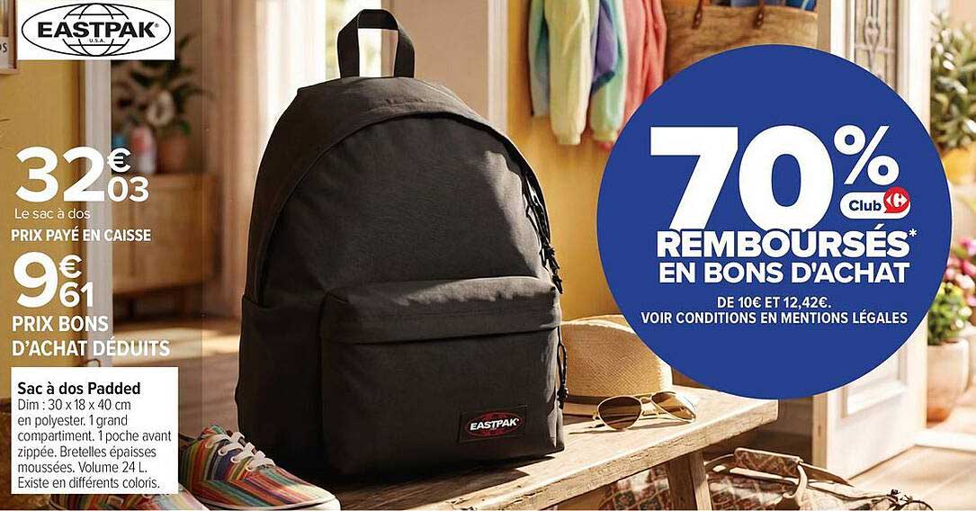 70% remboursés en bons d'achat