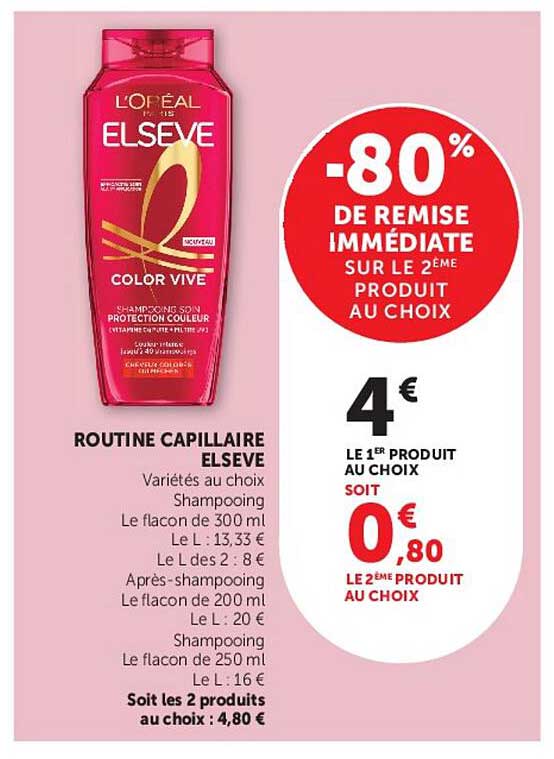 -80% DE REMISE IMMÉDIATE SUR LE 2ÈME PRODUIT AU CHOIX