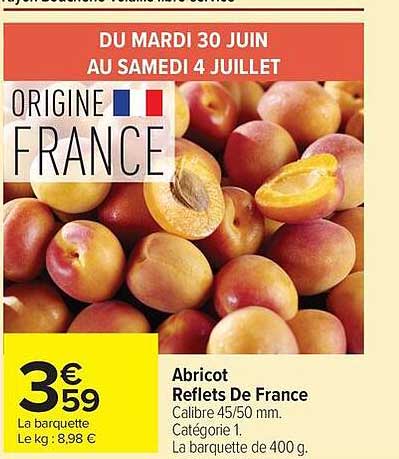 Abricot Reflets De France
