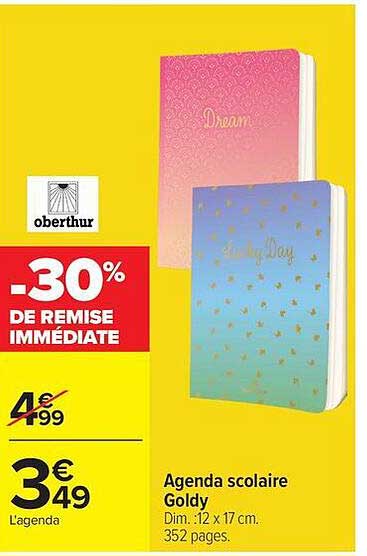 Agenda scolaire Goldy