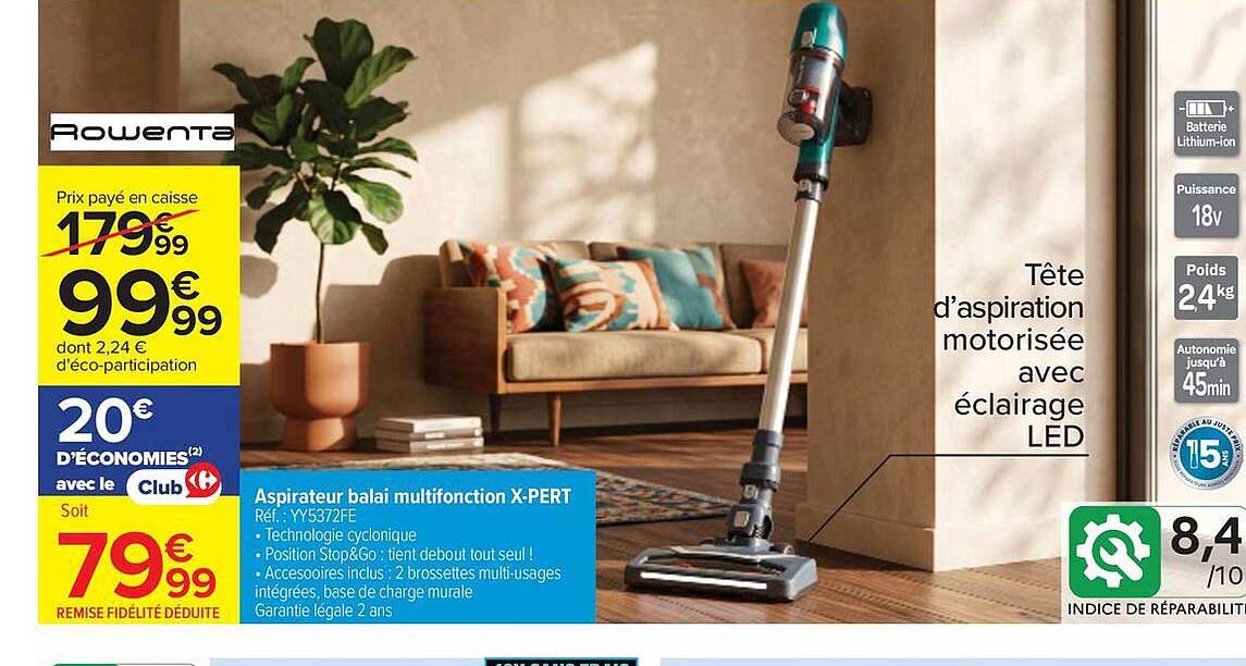 Aspirateur balai multifonction X-PERT
