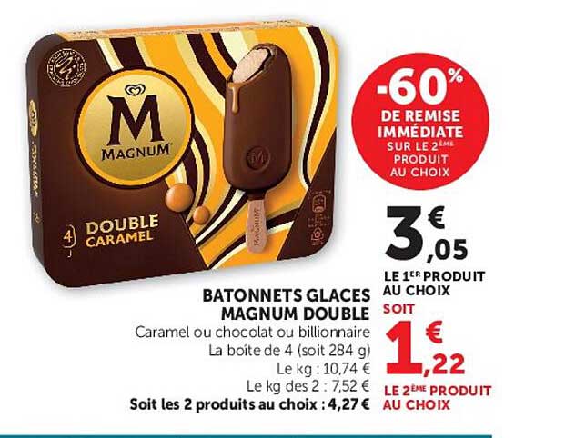 BATONNETS GLACES MAGNUM DOUBLE