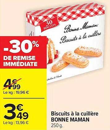 Biscuits à la cuillère BONNE MAMAN 250 g.